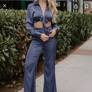 DESTIN SATIN PANTS kittenish